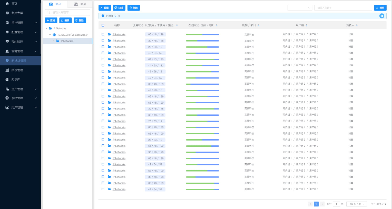 IP地址&终端用户管理系统(IPAM&UDT)